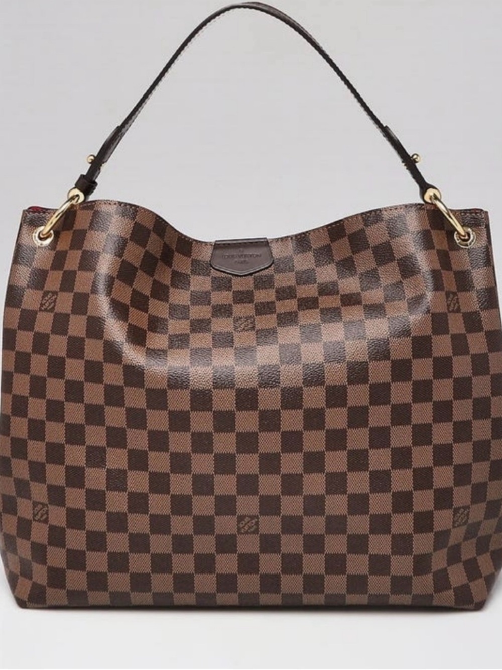 New Authentic Louis Vuitton Graceful MM DAMIER EBENE